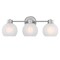 Westinghouse Fixture Wall 60W 3-Light Marla, Brushed Nickel Frosted Glassobe Glass 6124800 - alternate 1